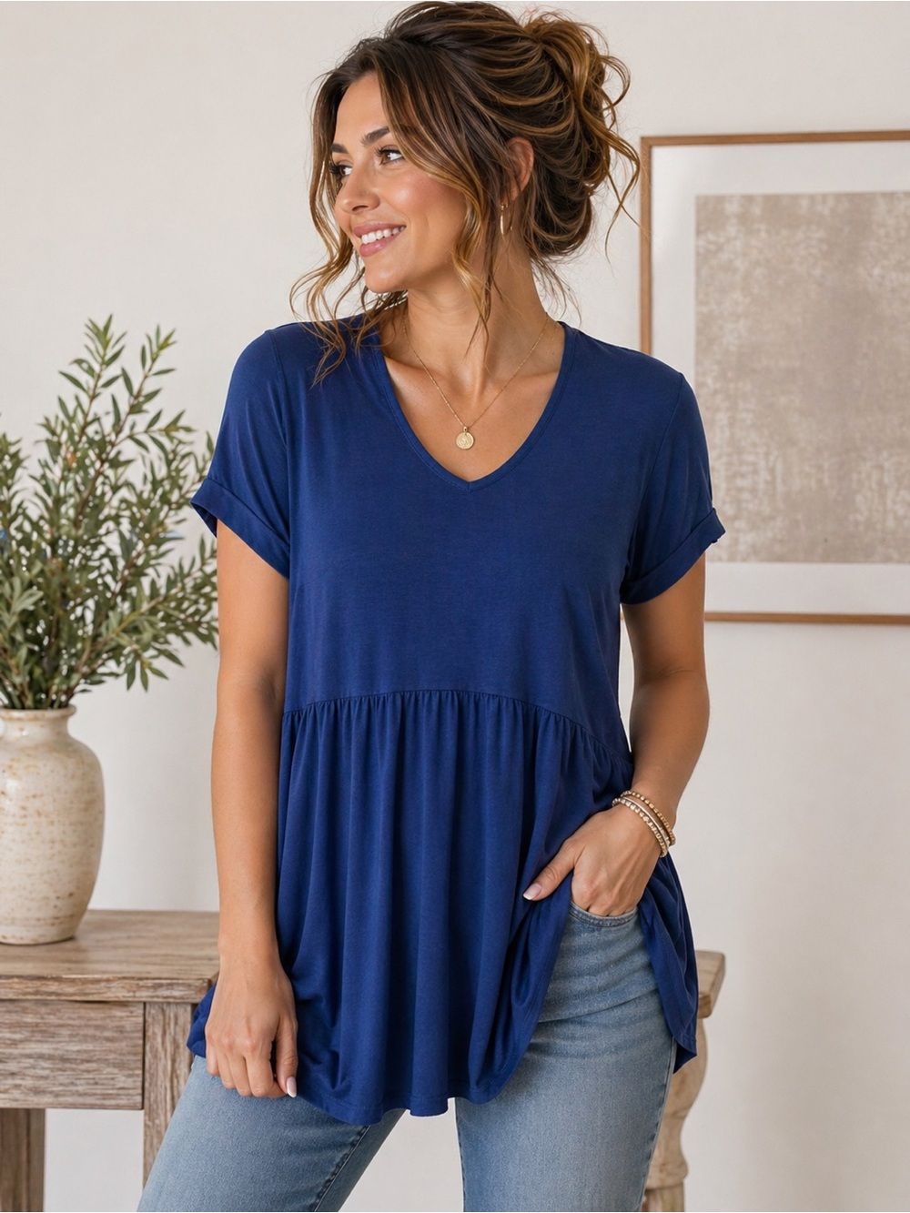 ✨ ee:some Boho Tunic Top – Size Small ✨